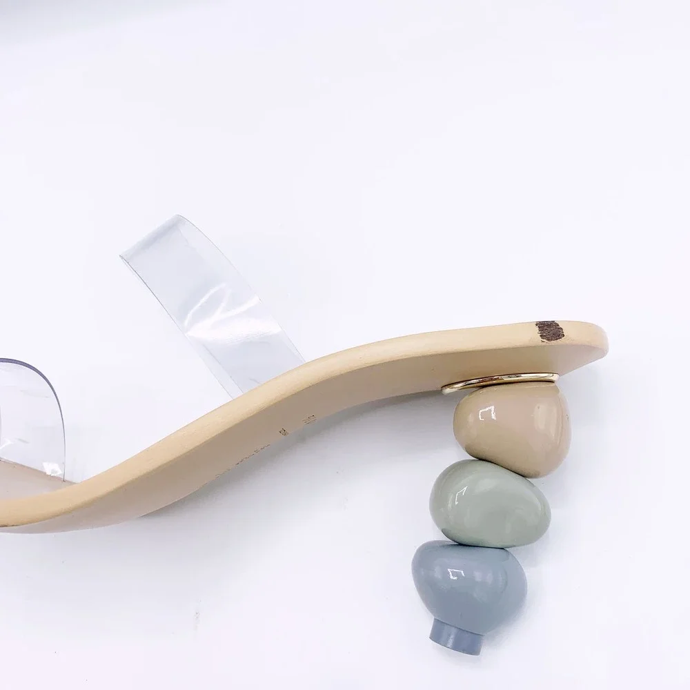 CULT GAIA Meta Bauble-Heel Vinyl Mules - Picture 10 of 14